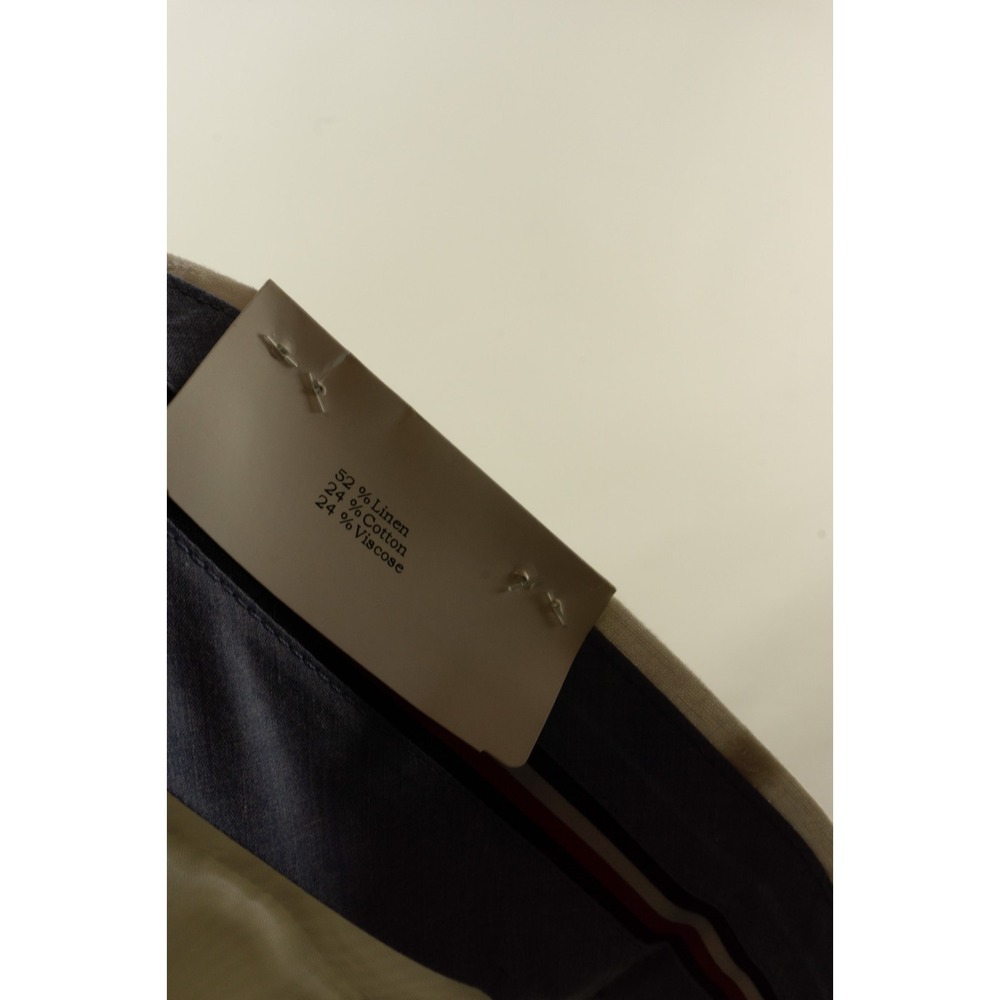 $125 Tommy Hilfiger Modern-Fit Linen Dress Pants Men's 33 x 30 Solid White Flat - Picture 11 of 11